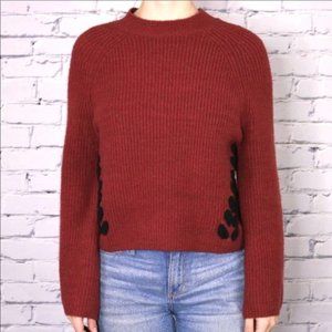 NWT Design Lab cropped sweater bell sleeve b2